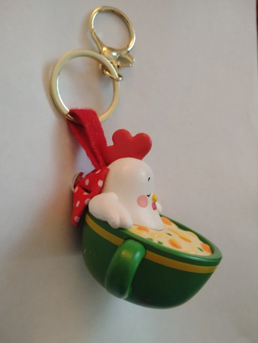 Funko Paka Paka Soup Troop Chicken Noodle Novelty Keychain Bag Charm Gold Tone - Picture 10 of 10
